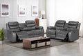 Turin 3+2 Leather Manual Recliners - Grey