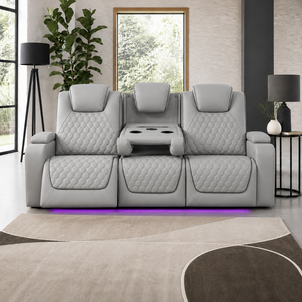 Siena 3 Seater Grey