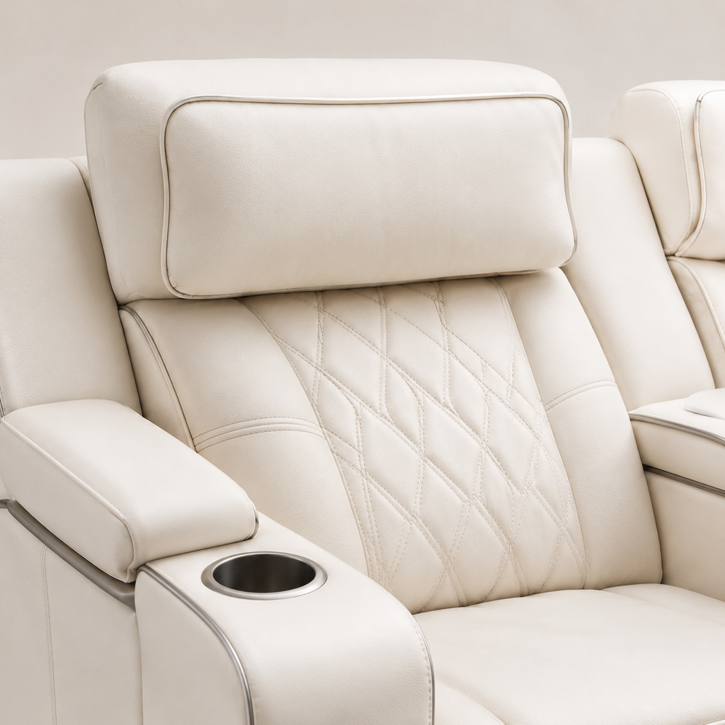 Florence 3 seater White