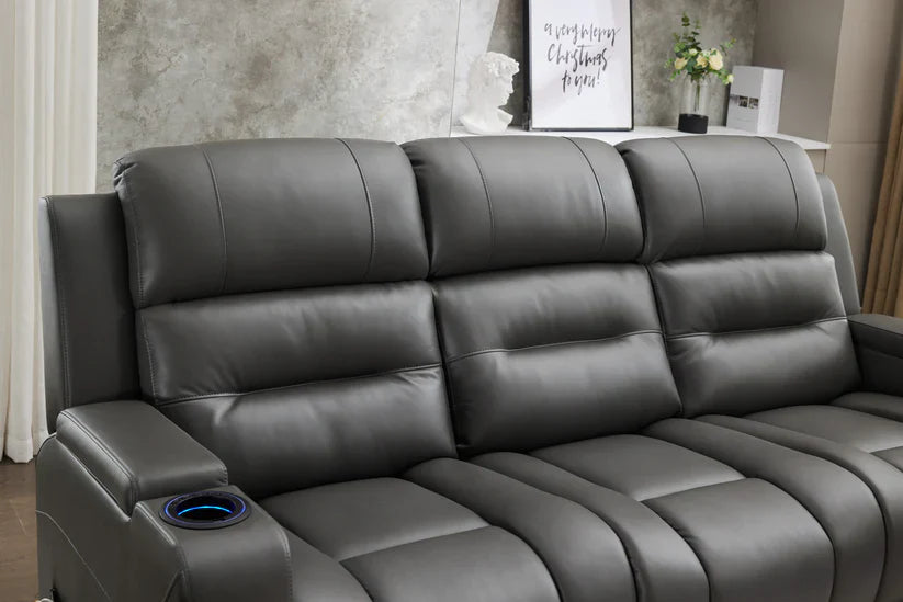 Milan - 3 Seater - Leather Recliner