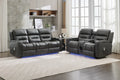 Milan - 3 Seater - Leather Recliner - Black