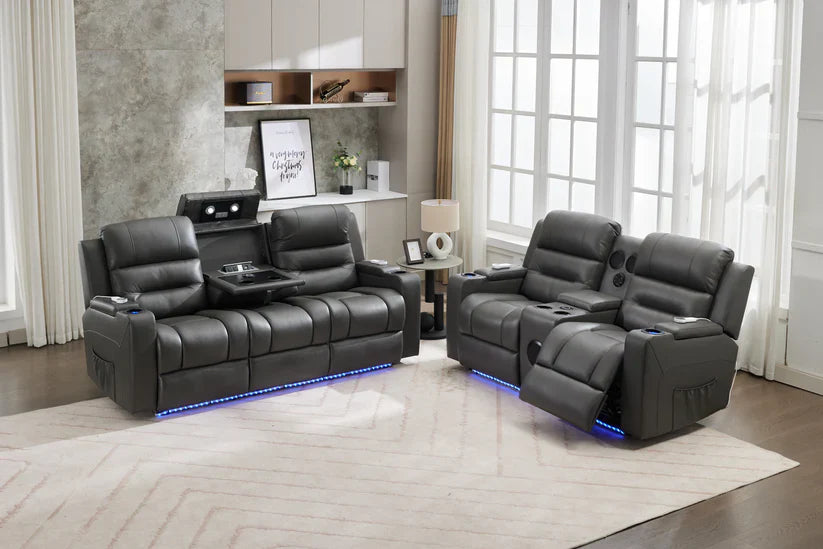 Milan - 3 Seater - Leather Recliner