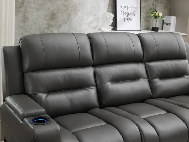Milan - 3 Seater - Leather Recliner