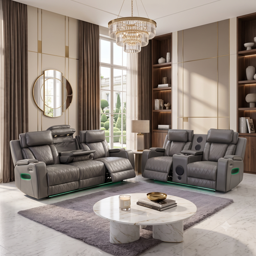 Florence 3+2 seater Grey