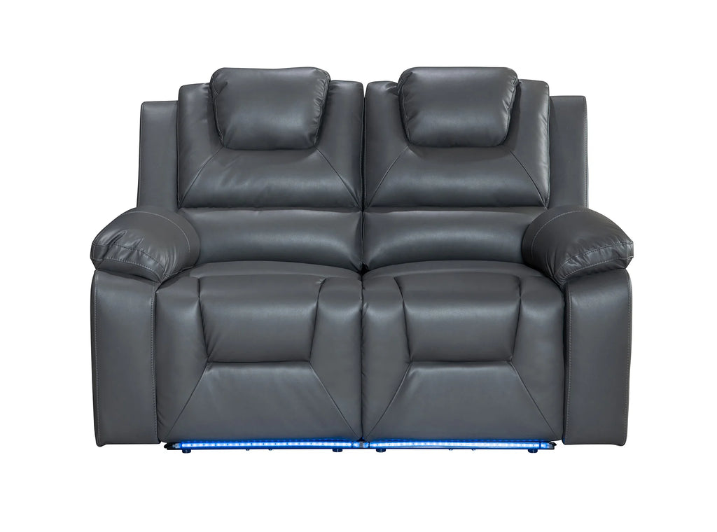 Vancouver 2 Seater Electric Recliner Sofa- Grey