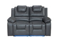 Vancouver 2 Seater Electric Recliner Sofa- Grey