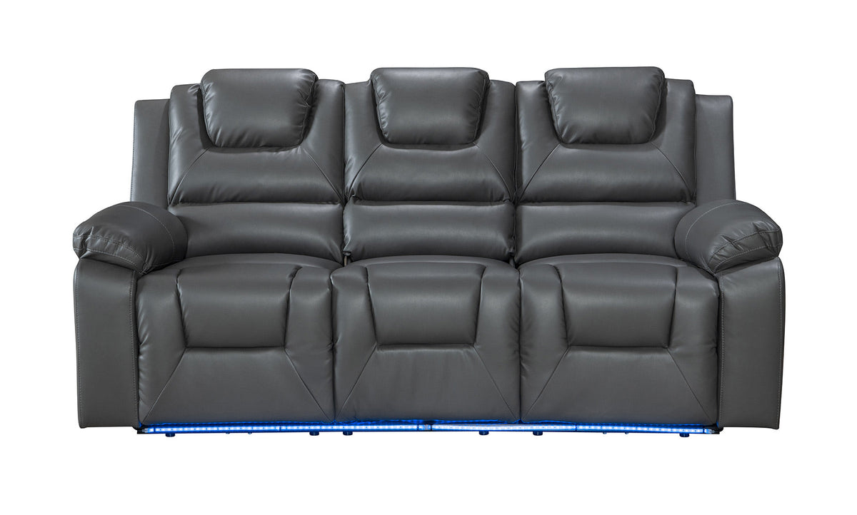 Vancouver 3+2 Seater Electric Recliner Sofa Set- Grey