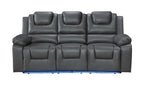 Vancouver 3 Seater Electric Recliner Sofa- Grey