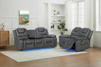 Vancouver 3+2 Seater Electric Recliner Sofa Set- Grey