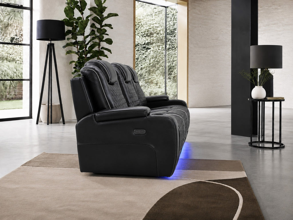 Siena 3 Seater Black