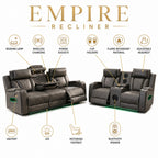 Florence 3+2 seater Grey