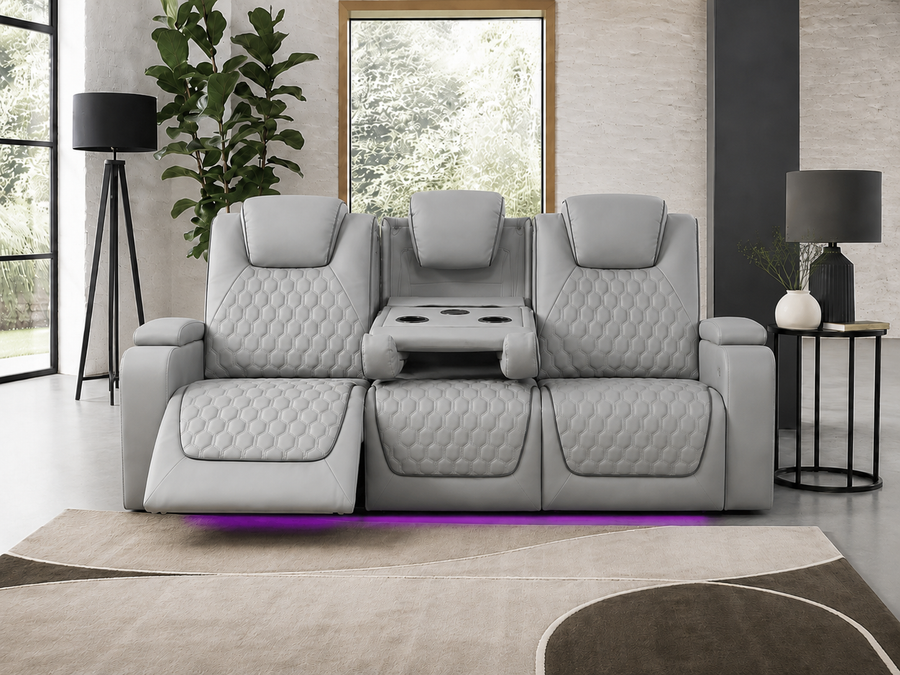Siena 3 Seater Grey
