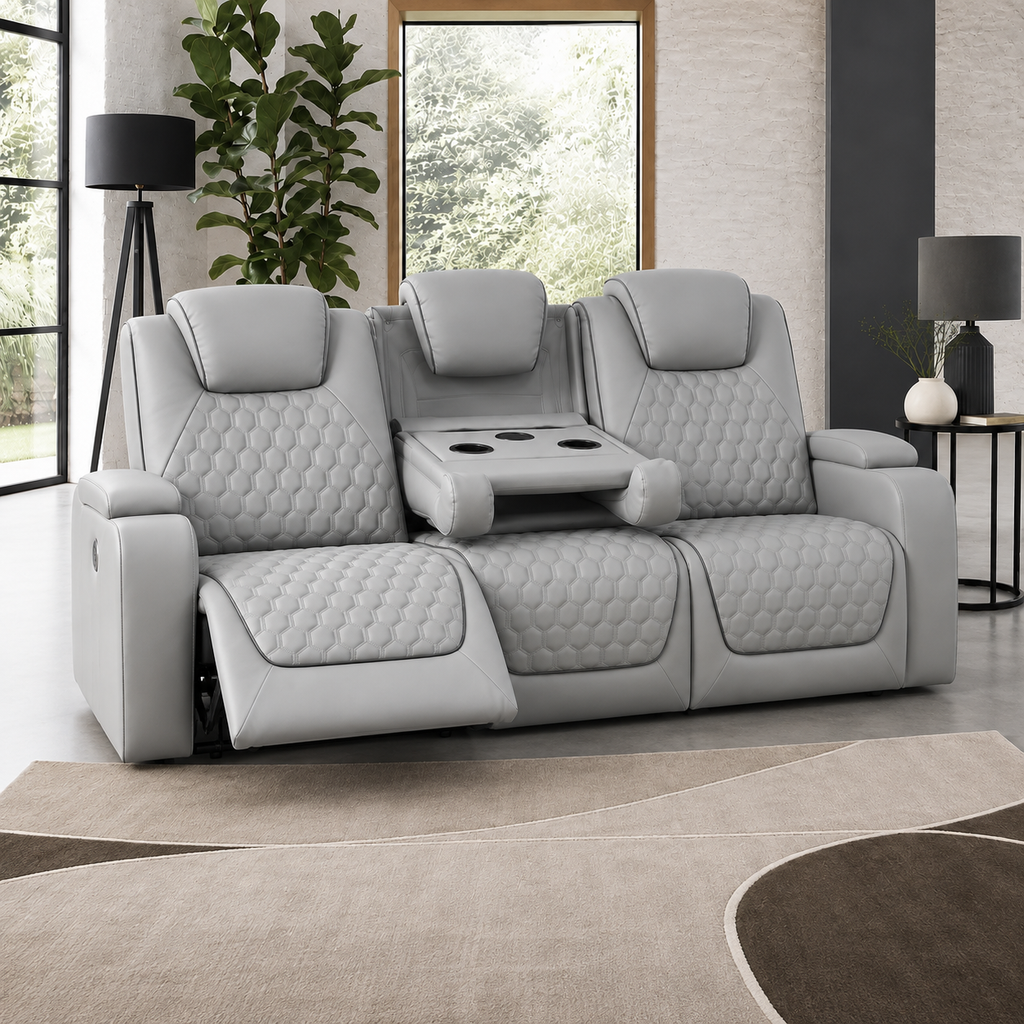 Siena 3 Seater Grey