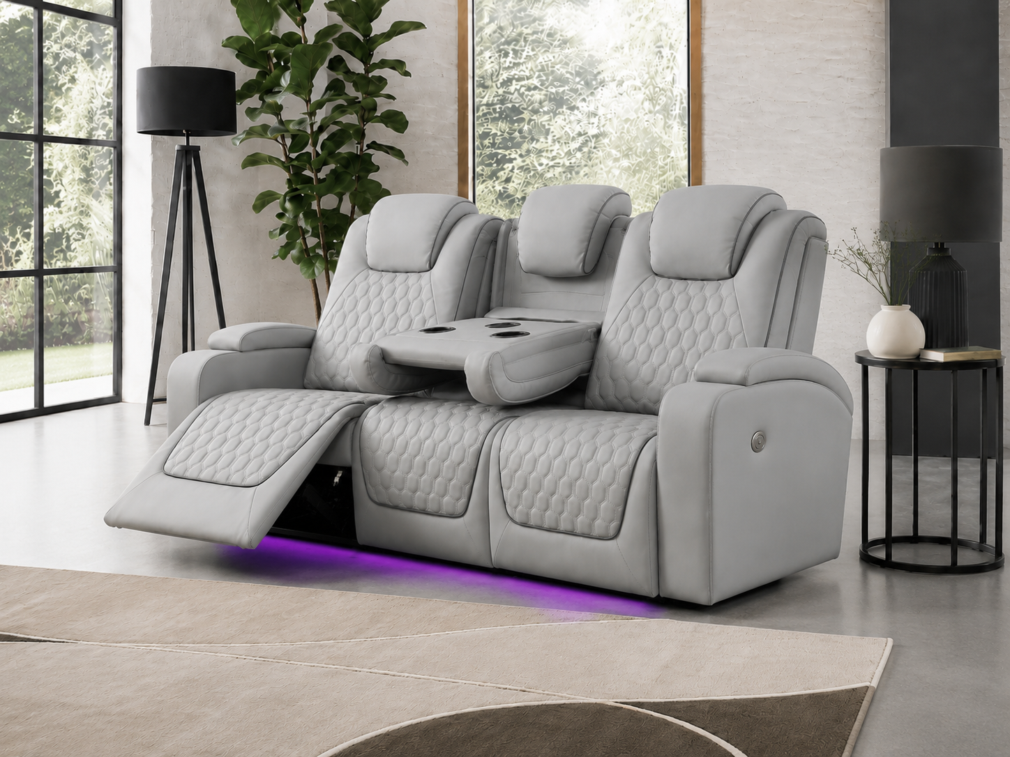 Siena 3 Seater Grey