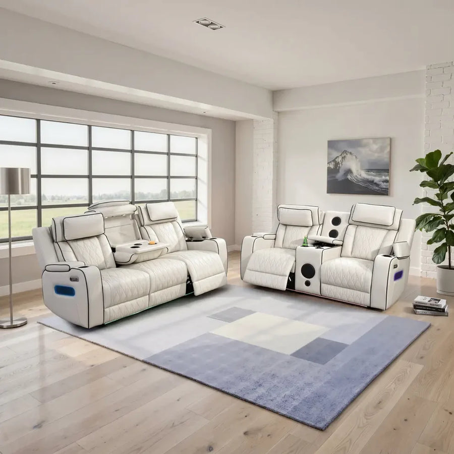 Florence 3+2 seater White