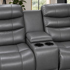 Turin 3+2 Leather Electric Recliners - Grey
