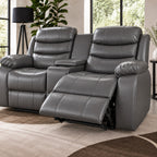 Turin 3+2 Leather Electric Recliners - Grey
